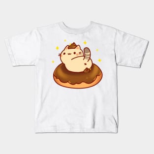 Cat Poo Chocolate Donut Kids T-Shirt